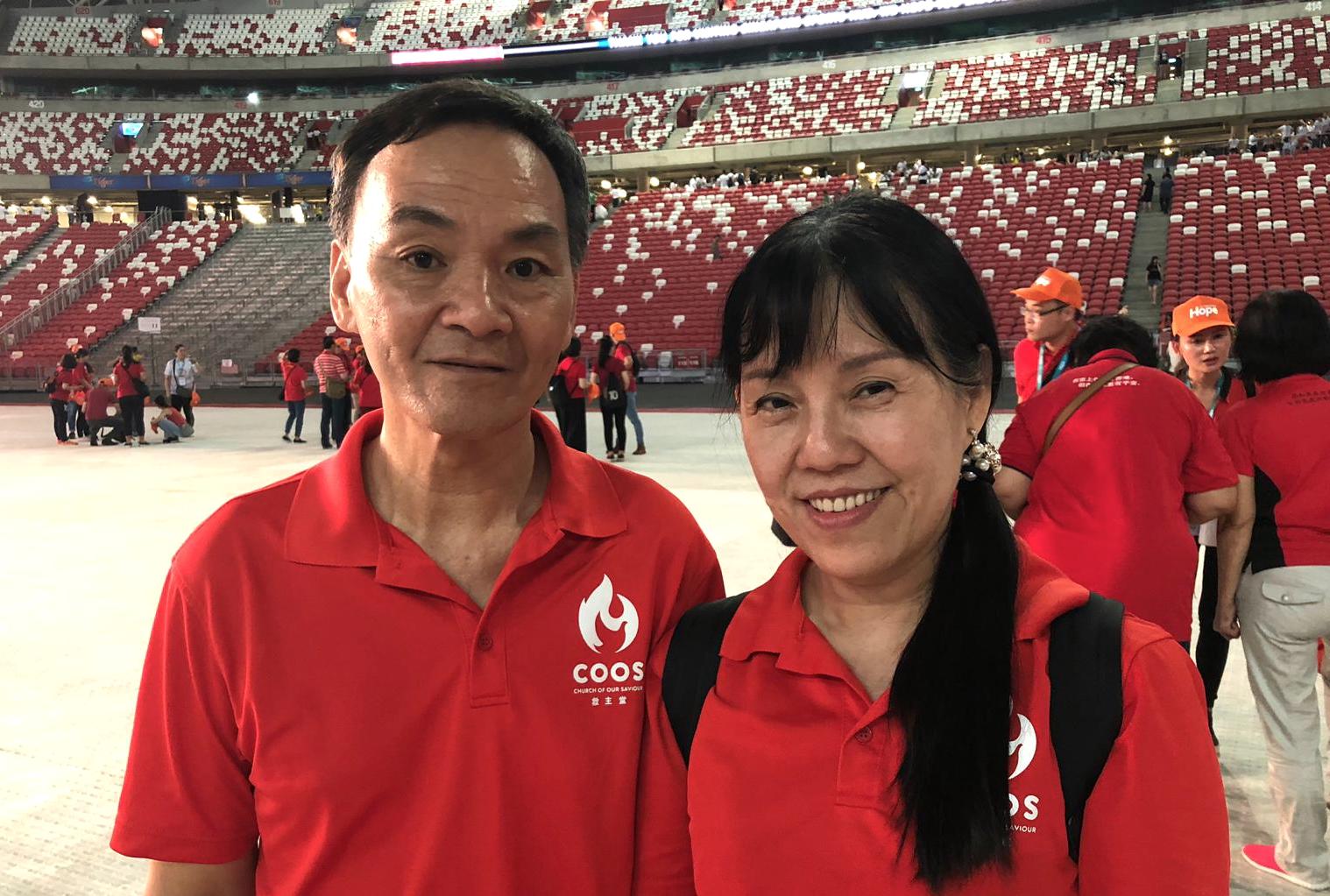 COH Chinese Eyleen Chin and her husband, Cheong Seng, took a bold step of faith to invite their friends and all three decided to receive Christ. Photo by Geraldine Tan.