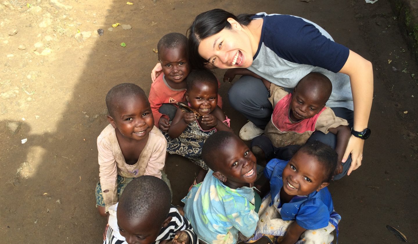 Jem with Village Children Congo