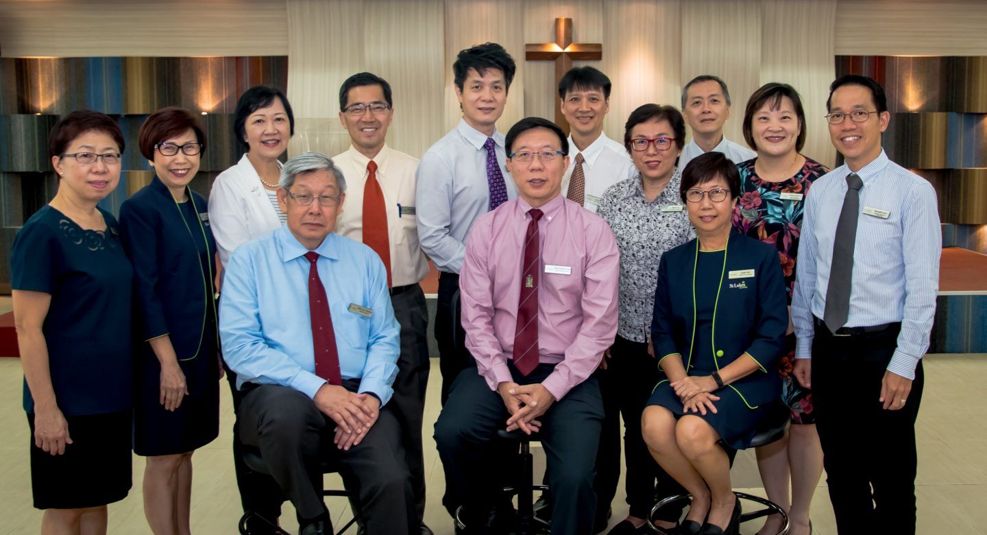 Prof Tan Boon Yeow leads the management team at St Luke's Hospita