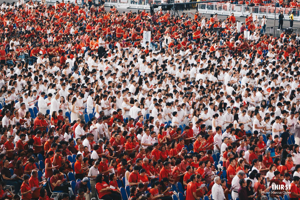 Hundreds of married couples renewed their vows at PraySingapore, October 7, 2018