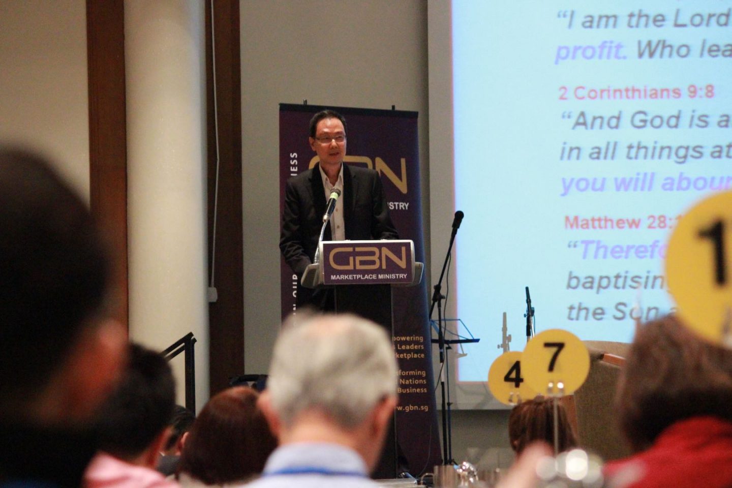 Alfred Wong, founder of Noel Gifts International, sharing with participants at a GBN event. All photos courtesy of GBN.
