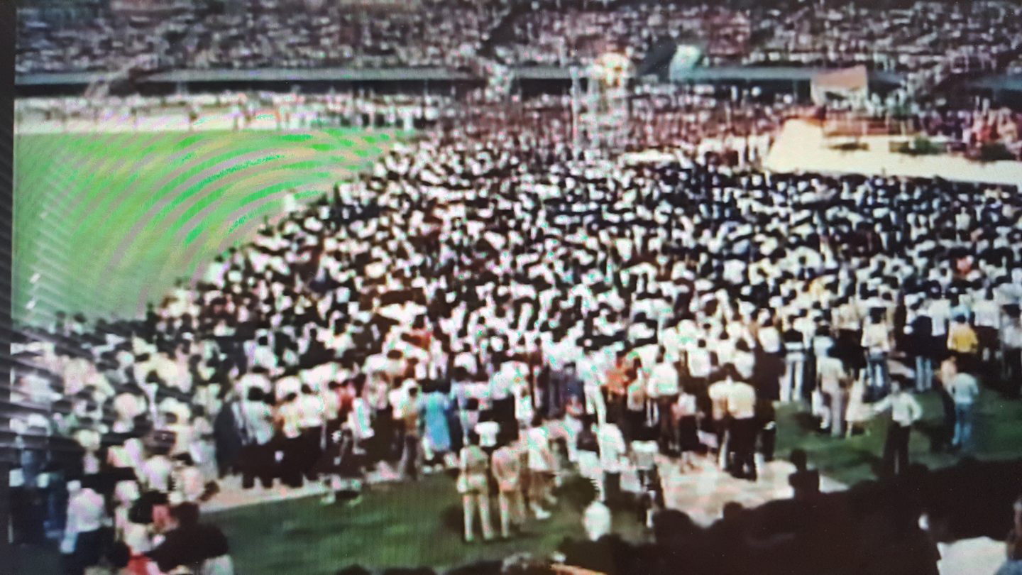 Altar call at Singapore Billy Graham Crusade, 1978, saltandlight.sg