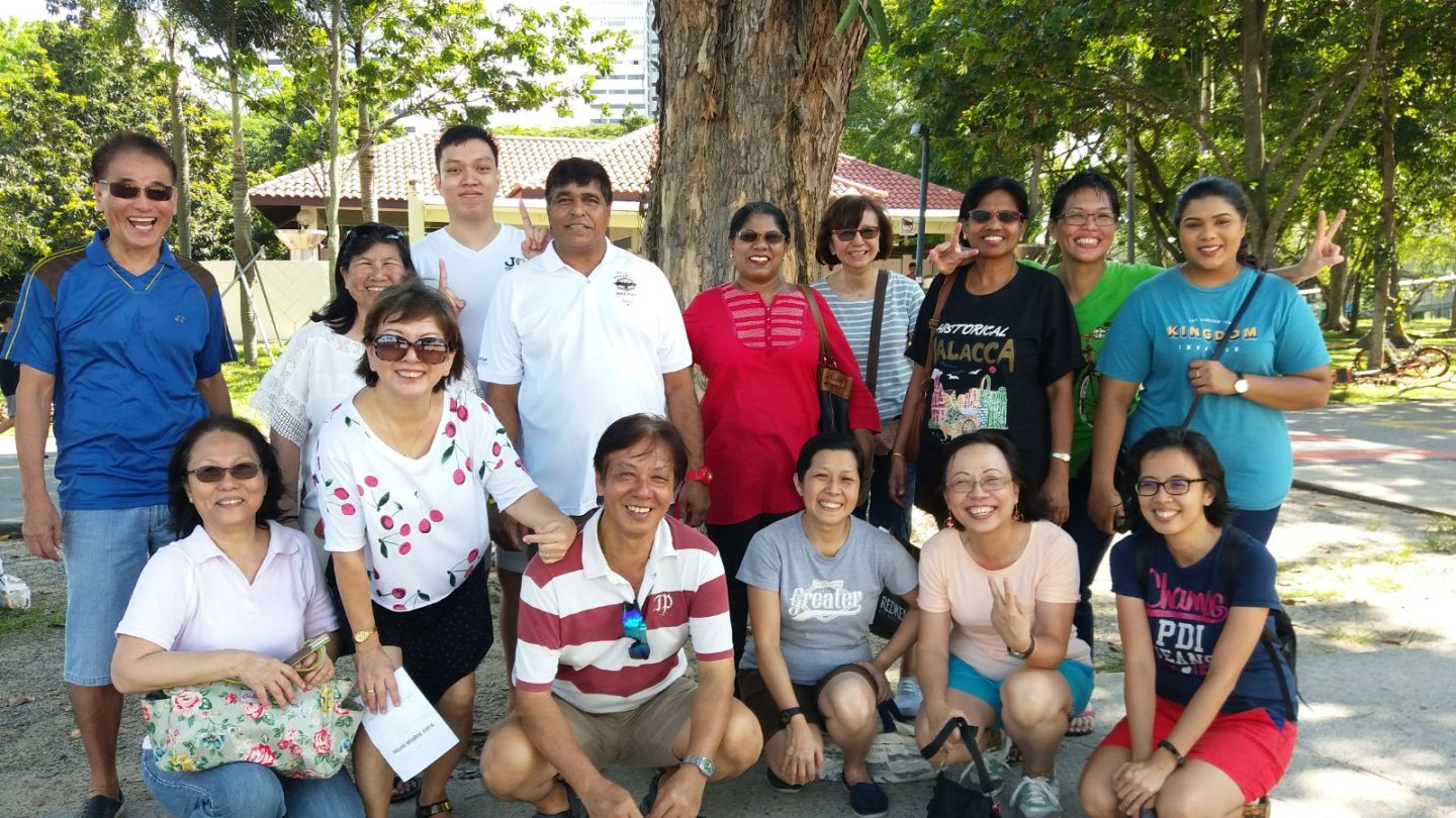 His cell group turned up in full strength at Paul's second baptism in May 2018.