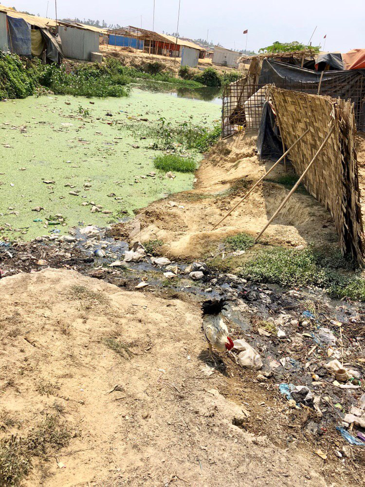 A lack of proper waste management in the refugee camp is a public health hazard and has started to contaminated shallow water sources in Cox's Bazar.