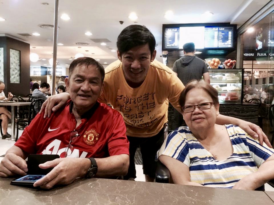 Caleb may have no more surviving relatives but he found spiritual parents in Pastor Philip and Christina, whom he now affectionately calls 'mother'. Photo courtesy of Caleb Tan.