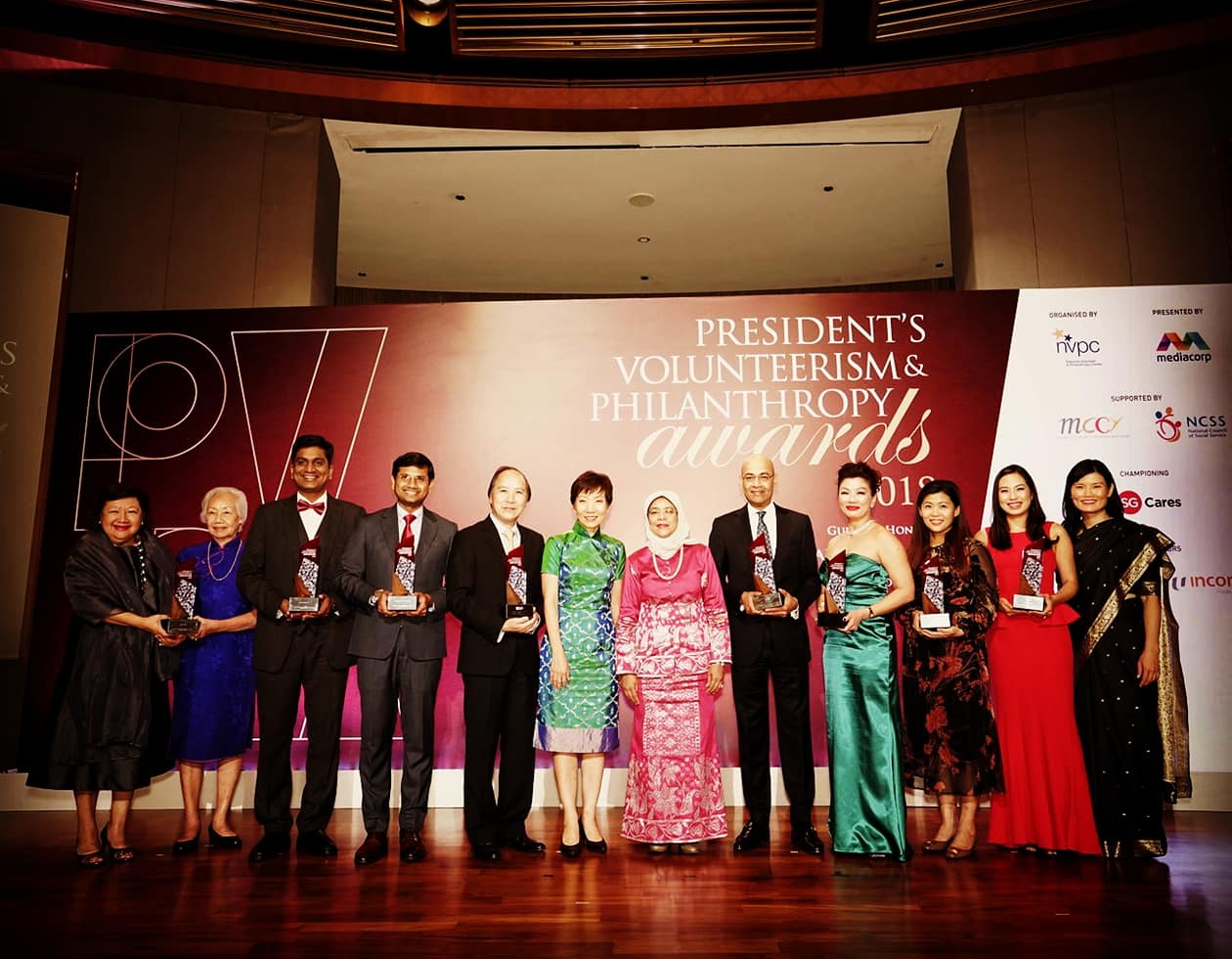 The recipients of the President's Volunteerism and Philanthropy Awards 2018