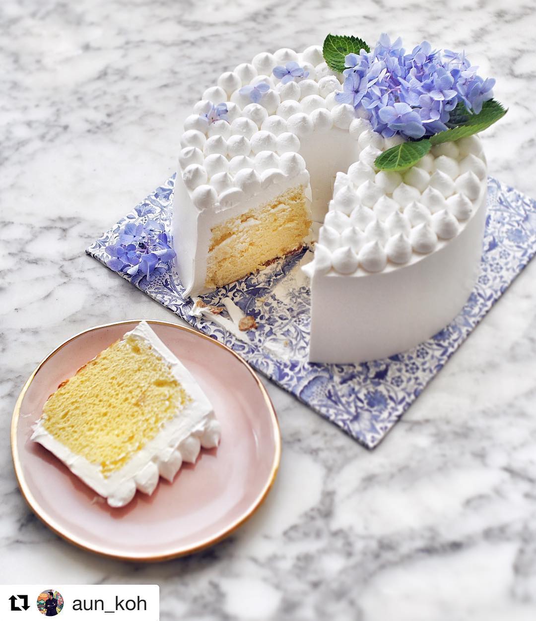 Yuzu chiffon cake – the one that set Ten Butter Fingers on its road to Instagram fame after Aun Koh and Tan Su-lyn, the couple behind the food blog, Chubby Hubby, raved about it.