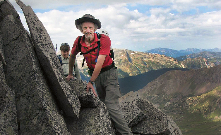 Before his accident, Christian author, Philip Yancey, had scaled 51 of the 54 mountains above 14,000 ft in Colorado. In 2007, after he recovered, Yancey climbed the remaining three mountains. This was one of his first climbs on Sunshine Peak, the smallest which barely made the cut at 14,001 feet. Photo sourced from Philip Yancey's website.