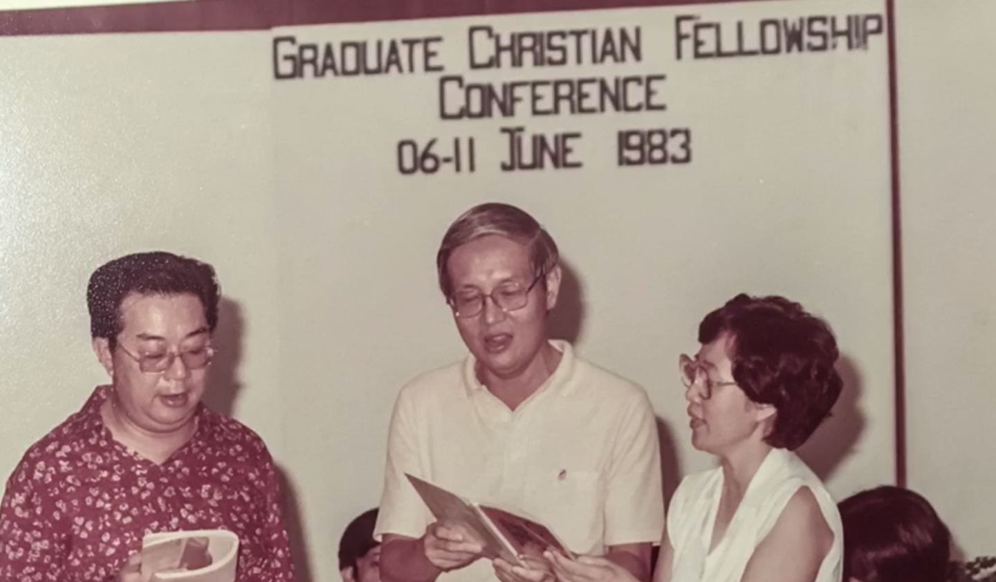 Dr Sng was the General Secretary of the Fellowship of Evangelical Students (FES) and, later, Graduate Secretary of the Graduate Christian Fellowship (GCF).