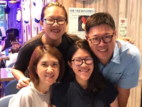 Have open conversations and establish boundaries for your children, suggests Carol. This has allowed her husband, Albert, and her to sow into the lives of their daughters, Gillian (top left) and Nicole. Photo courtesy of Carol Loi.