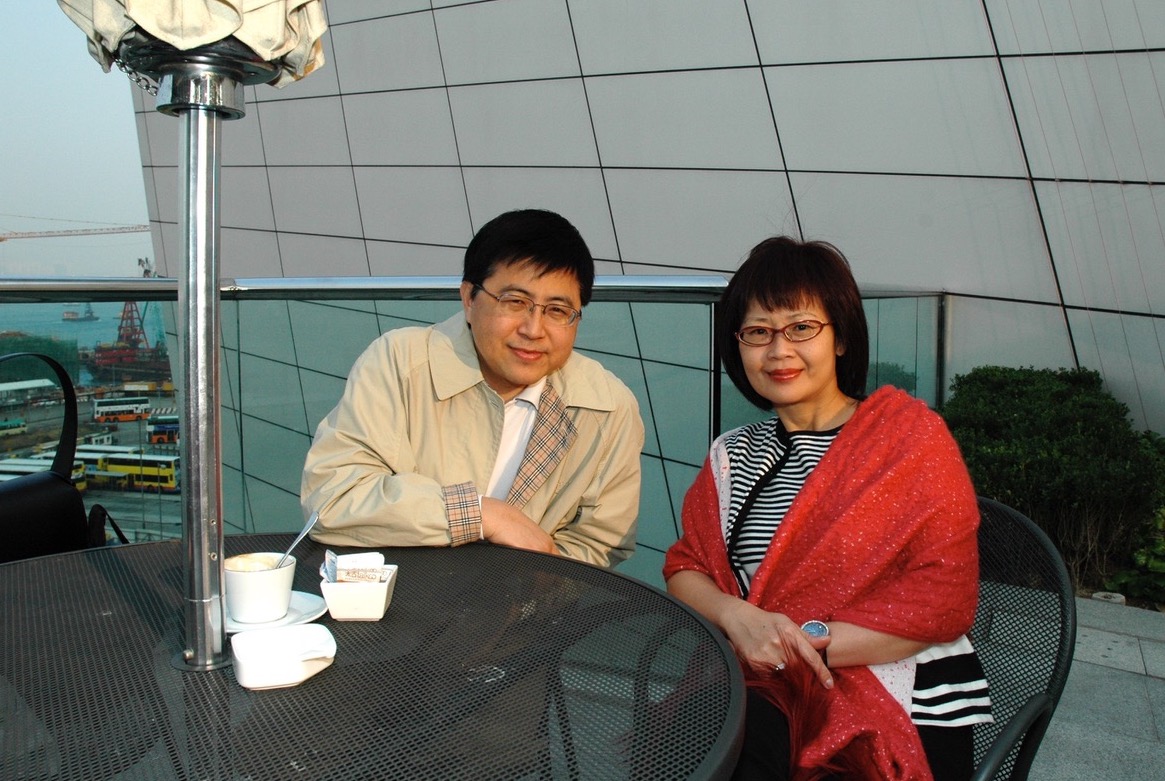 TC Choong and his wife in Hong Kong