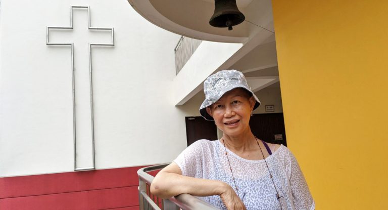 Even though Soh Lay Kuan, 59, lost her husband to cancer and is battling the illness herself, thanksgiving is never far from her lips. Photo by Gracia Lee.