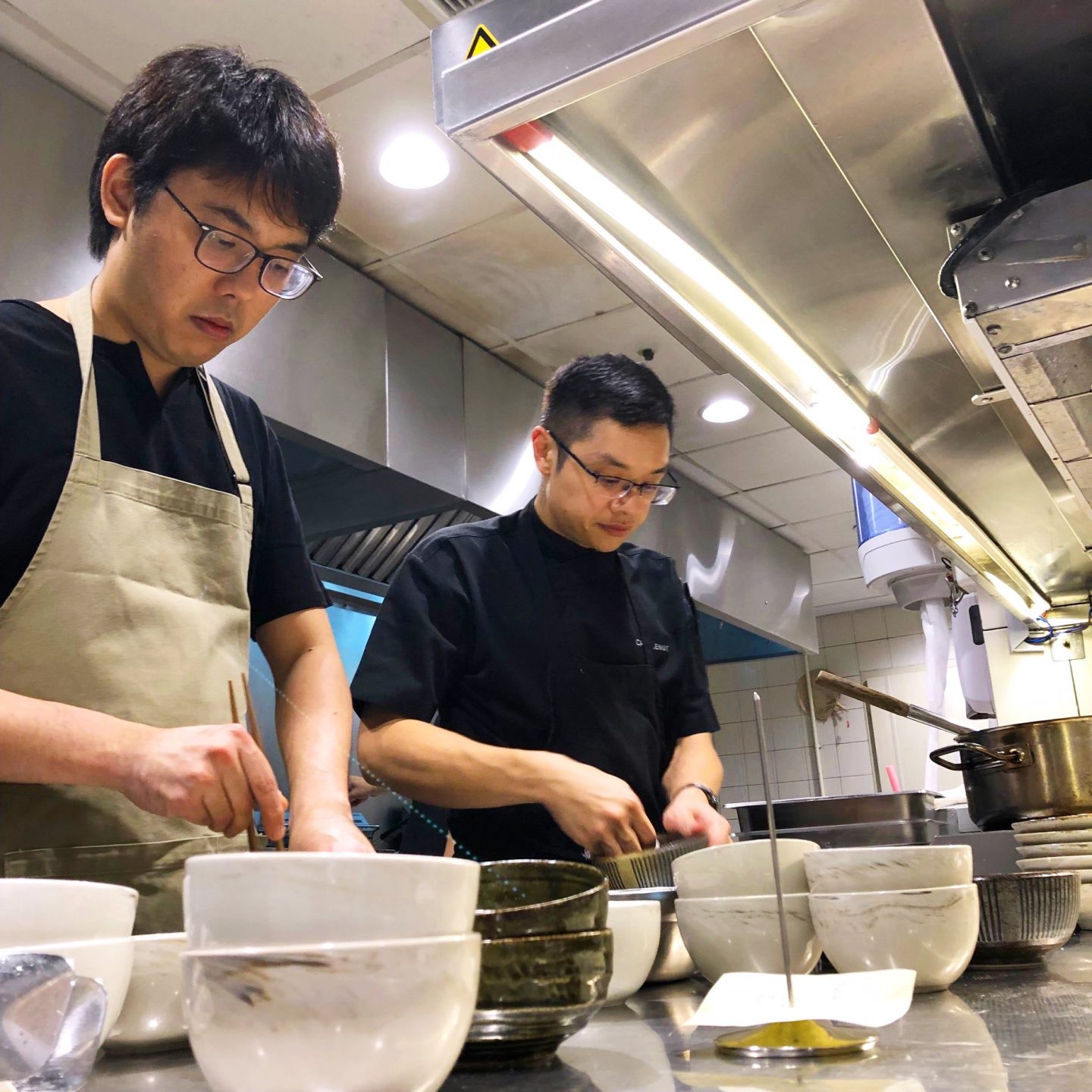 Chef Gan Ming Kiat (left) of restaurant Mustard Seed learned the intricacies of Peranakan cooking under Malcolm. In a Wine & Dine article, Ming Kiat shared that Malcolm is a great mentor who is always ready to help and offer advice.
