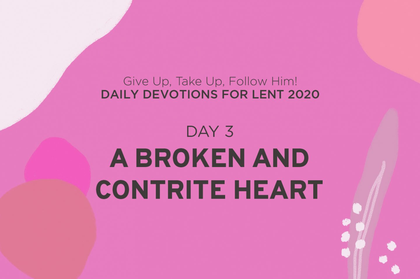 Lent devotional 2020