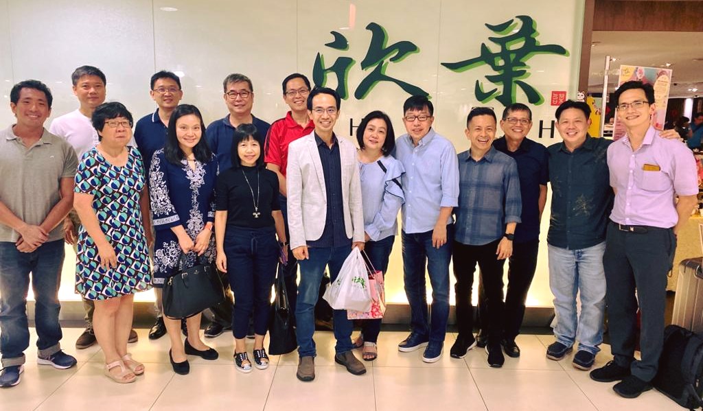 Grace AOG's Executive Church Board with Rev Wilson Teo (fourth from right) soon after his installation as Senior Pastor on January 1, 2020. Previously the Executive Pastor, Rev Wilson took over the mantle from Rev Calvin Lee (fifth from right). Photo from Grace Assembly Of God Facebook.