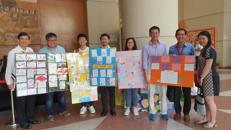 Micah Singapore delivered 1,000 notes of encouragement from several churches and organisations to healthcare workers at NCID and TTSH today (February 19). Photo taken from Ronald Wong's Facebook page.