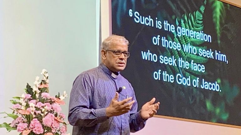 "God is doing something. He is changing our way of being in this crisis," says Bishop Rennis Ponniah. Photo by Salt&Light.