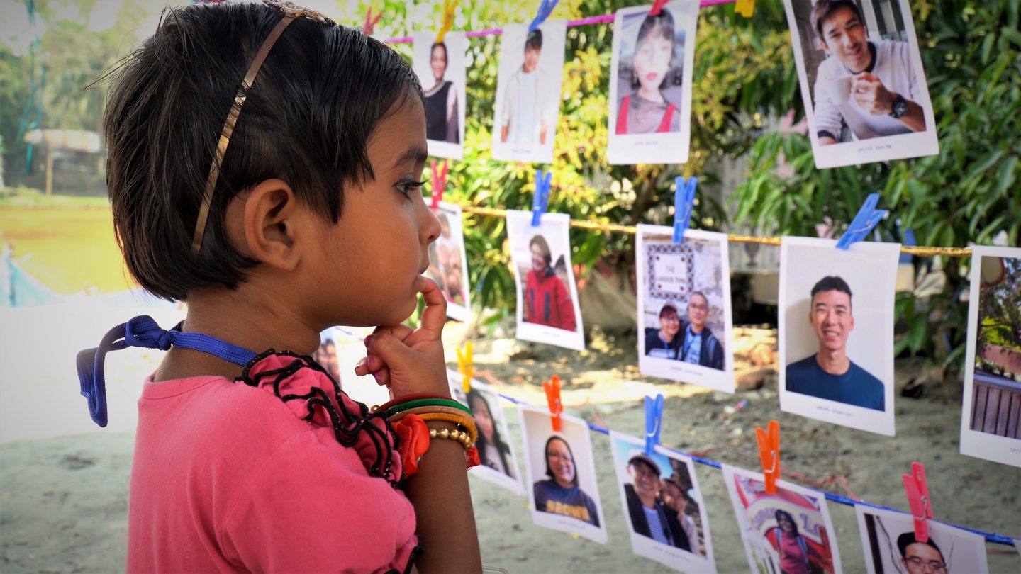Munia from Bangladesh choosing her sponsor. For years,  vulnerable children like her have had to wait for sponsors to pick them. But now they are empowered to choose.