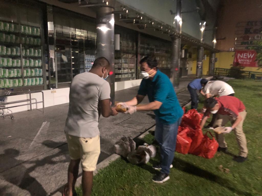 Senior Pastor Tony Yeo and several of the leadership team were activated at the last minute for the pre-dawn food distribution at Little India on the first day of Ramadan.