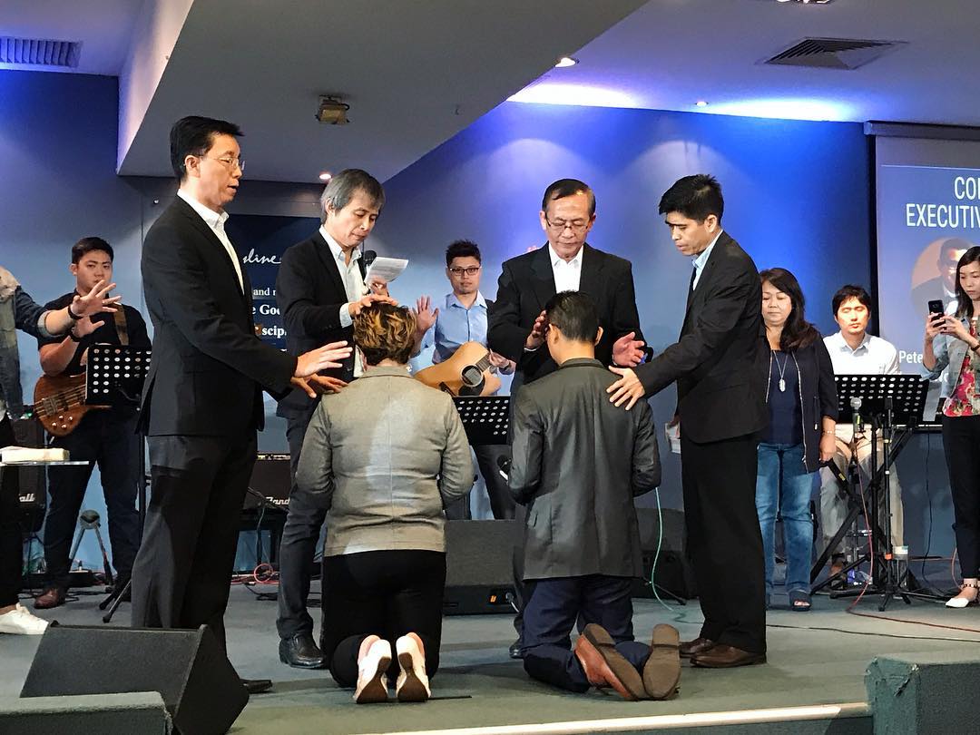 At the dedication ceremony in 2019 of Skyline SIB's newest bivocational pastors, bringing the total pastoral count to 13.