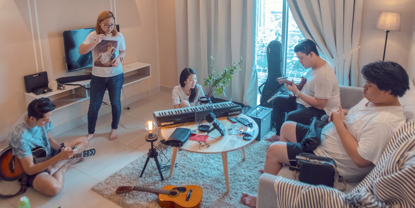 Before the COVID-19 outbreak, the team was able to meet to film music videos for Fireplace Worship ministry. During the Circuit Breaker, they had to film on their own.
