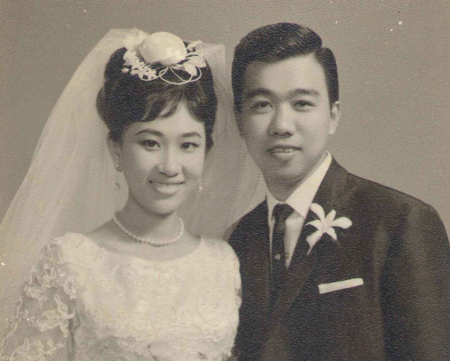 My parents at their wedding in 1966.