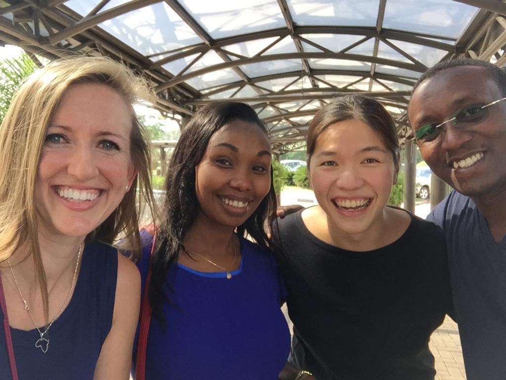 Ooi (second from right) with her missionary buddy Liz (left) with two local leaders from Rwanda. Ooi's passion is raising up and empowering local leaders and missionaries to care for their own people.