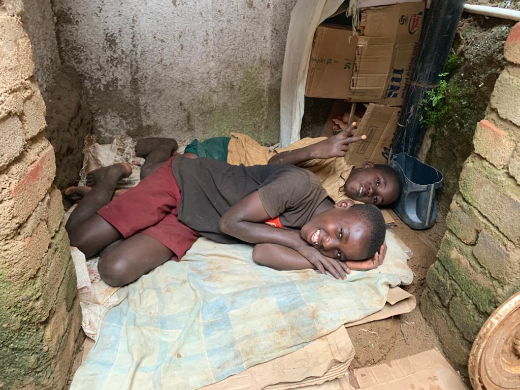 These two boys in Rwanda came to a storehouse begging for food one day. They had lost their parents to HIV and were living in a small mud-brick house that they had built themselves. "When they told the local leader their story, she cried, and they comforted her!" Ooi said.