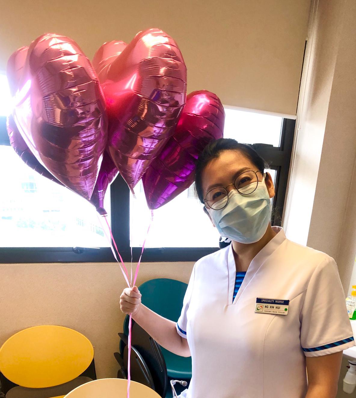 Xinhui joined the palliative care department in the National Cancer Centre of Singapore in January this year. (Photo courtesy of Xinhui Ng)