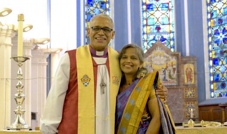 Bishop Rennis with his wife Amir, who has been ministering alongside him in lay capacity for over 30 years. Photo courtesy of The Anglican Diocese of Singapore.