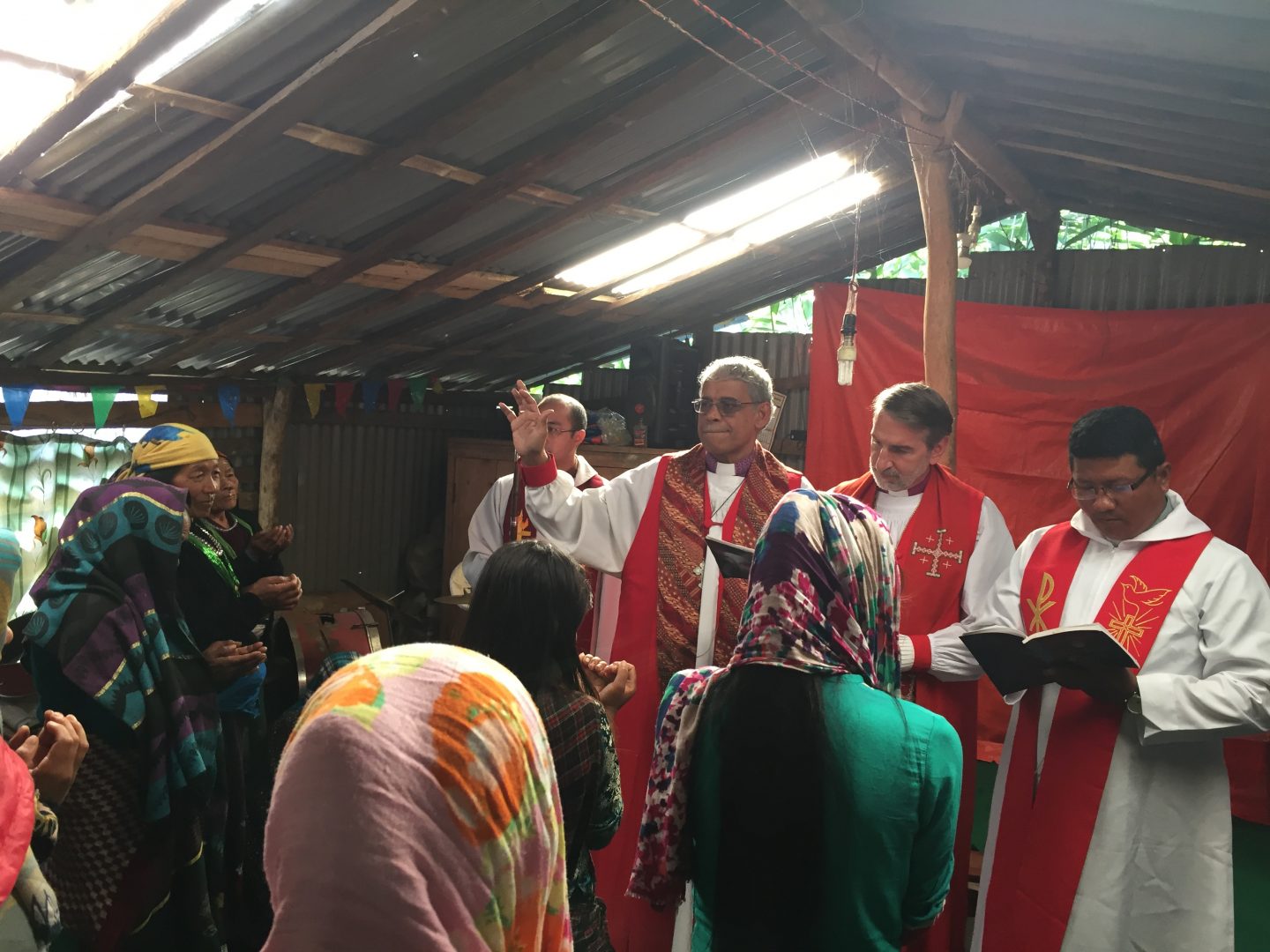 Bishop Rennis (centre) on one of his annual visits to Nepal which is one of the six Deaneries in Asia which Bishop Rennis has responsibility over. Photo courtesy of The Anglican Diocese of Singapore.