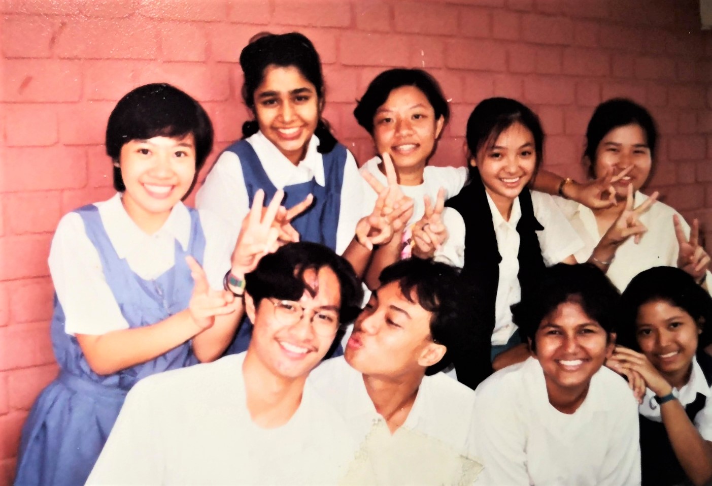 Chan (bottom left) struggled with depression throughout his teens, often not going to school.