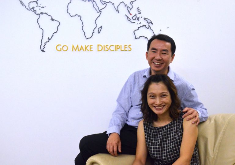 Incoming Cru Singapore's country leader Goh Hock Chye with wife Peh Muay, who is also a faciltator with Cru Singapore.