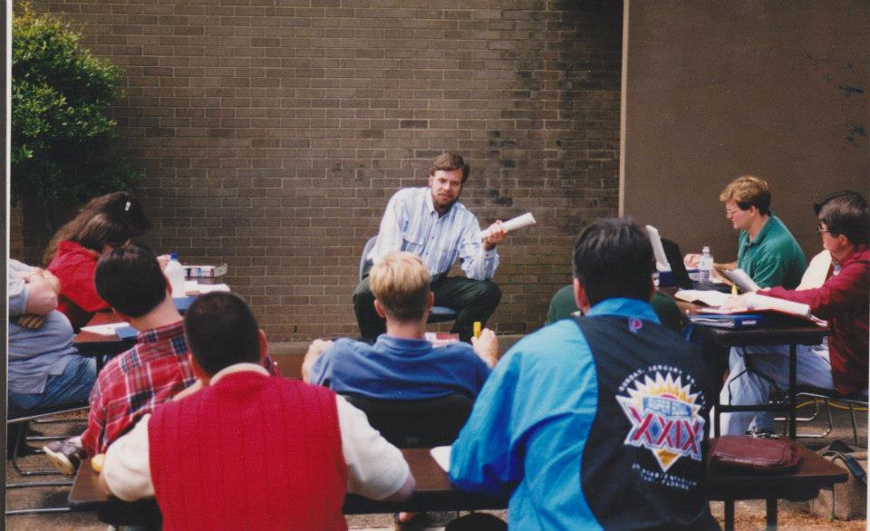 Dr Richard Pratt conducting an outdoor lesson in the United States in the 1990s. All photos from Richard Pratt Facebook.