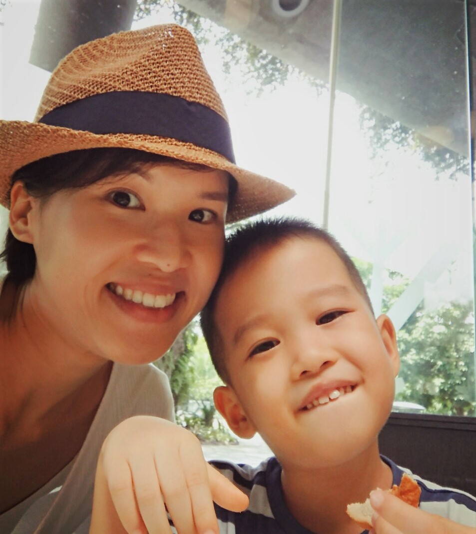 Now a happy, energetic six-year-old, Michael is seen here with mum Ho who continues to a stay-home mum to devote her time to his care. Photo courtesy of Elaine Ho.