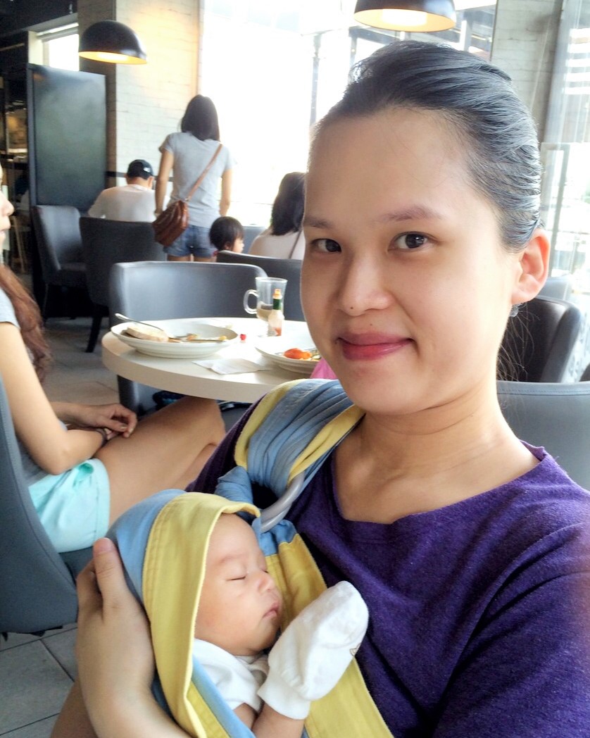 When baby Michael arrive, Ho was overwhelmed by all the responsibilities of motherhood and an old coping mechanism crept back into her life. Photo courtesy of Elaine Ho.