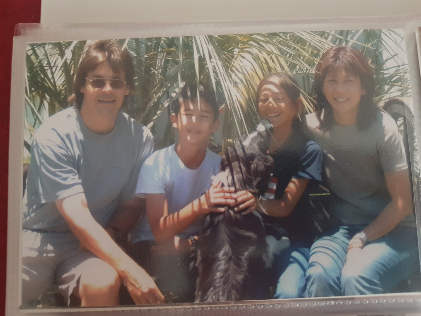 June and her family living in Uruguay.