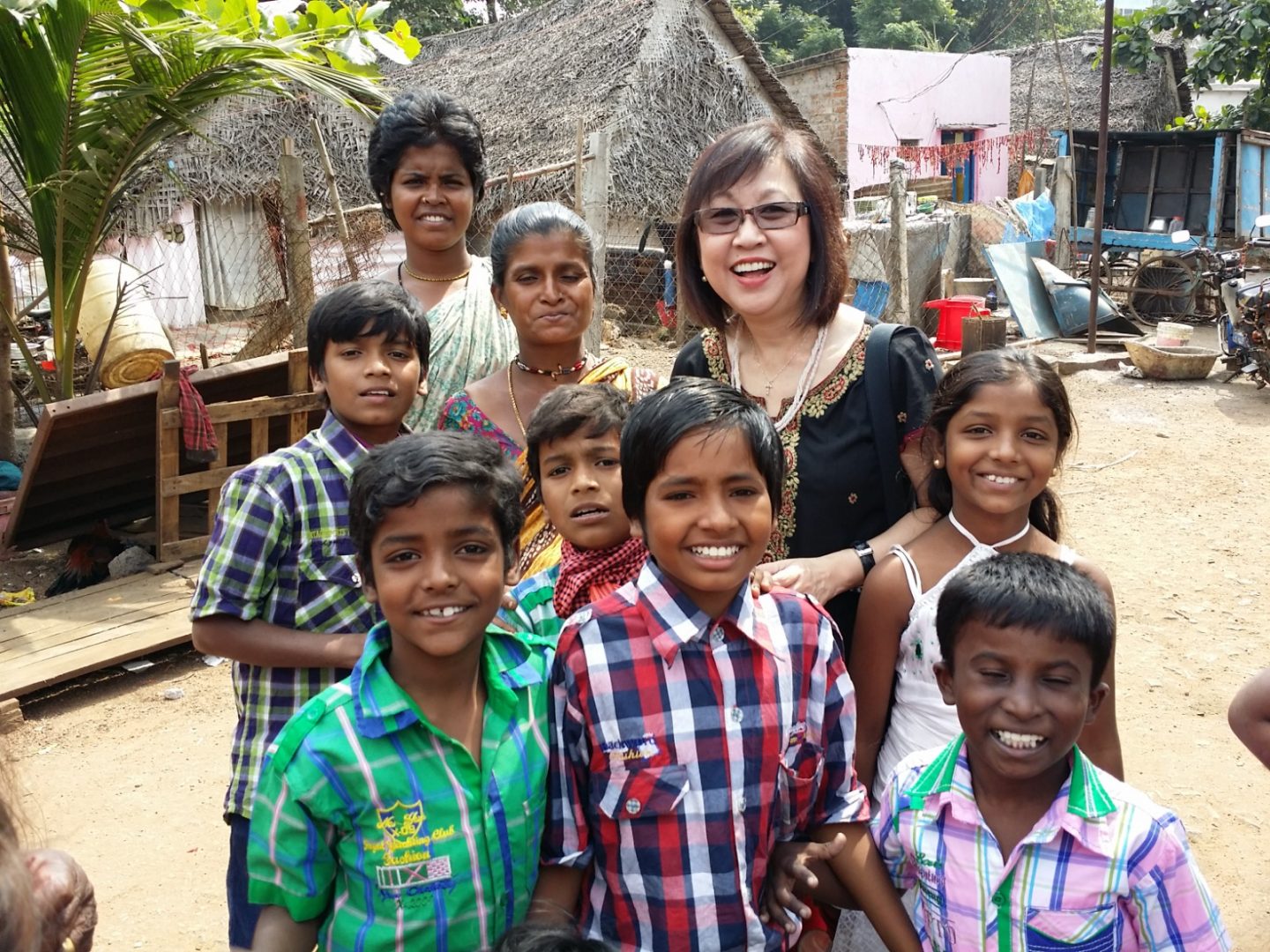 Lim travelled frequently in her work as Director of VisionTrust Asia. Here, she is pictured in India.
