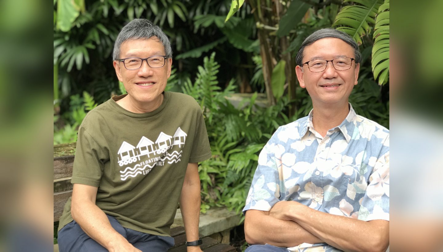 Wordly Collective's co-founder Dr Goh Wei Leong (right) and director Ps Melvyn Mak said this newly incorporated organisation seeks to level the playing field using translation. Photo courtesy of Dr Goh Wei Leong.