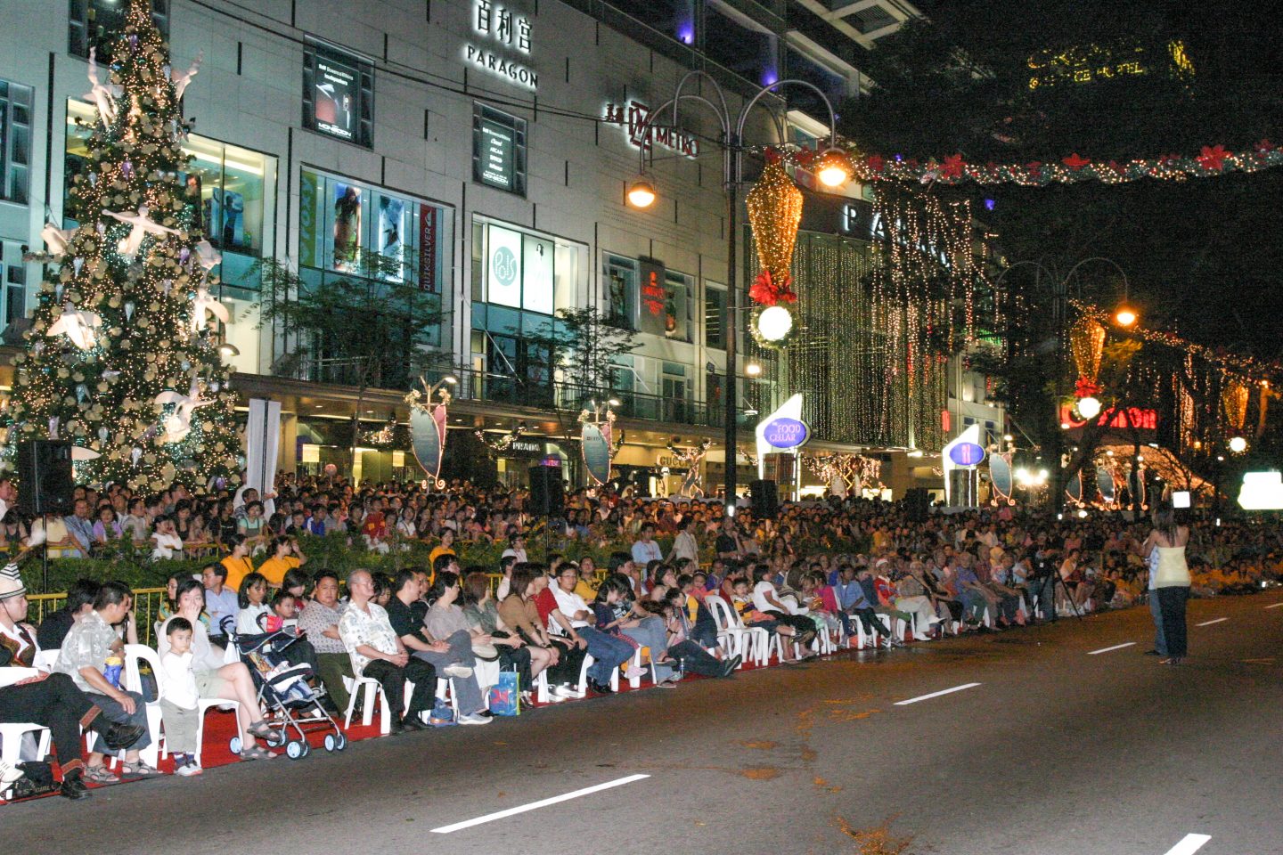 Thousands of people lined the streets of Orchard Road at a previous CCIS.