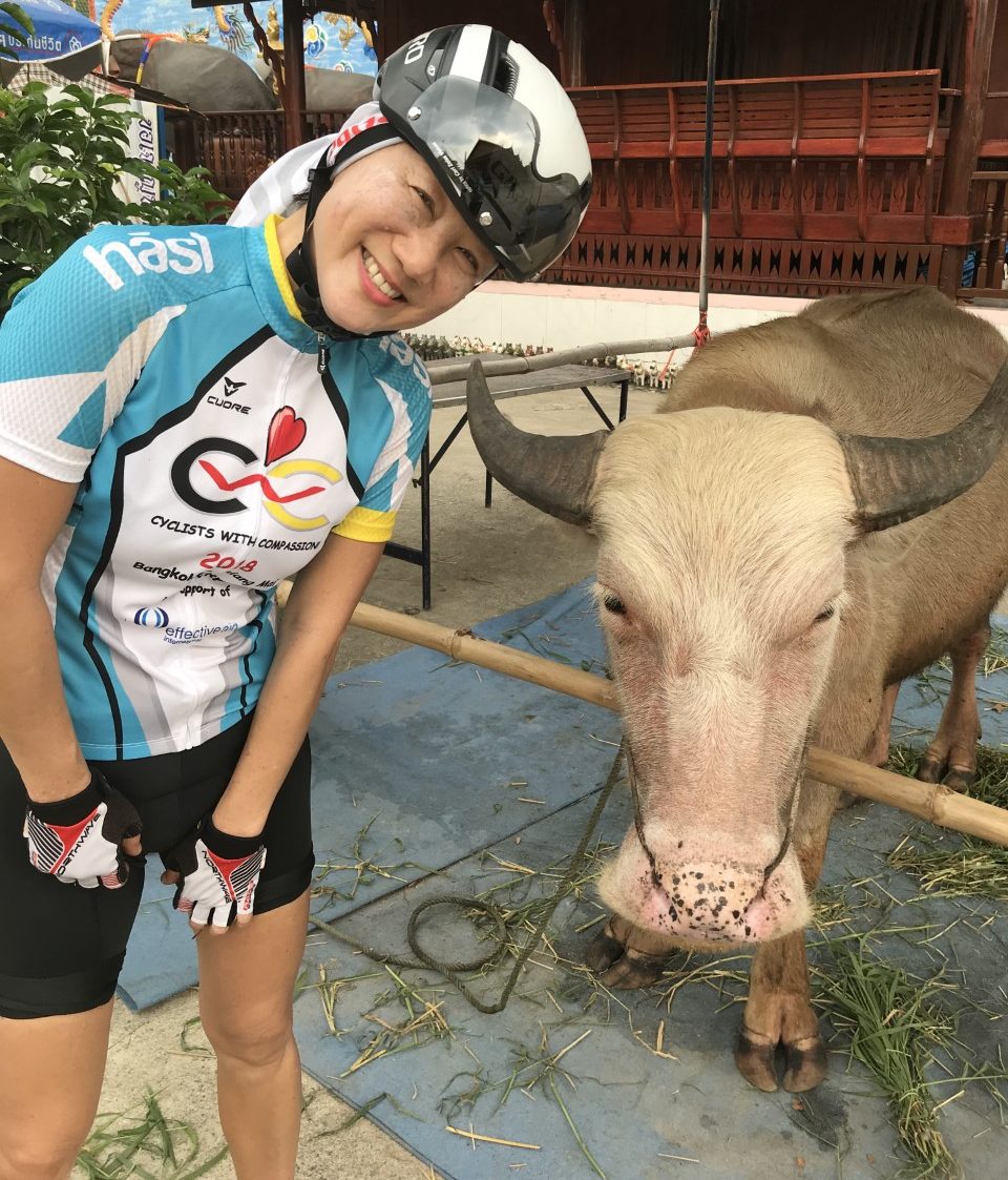 Grace Young cycling for charity