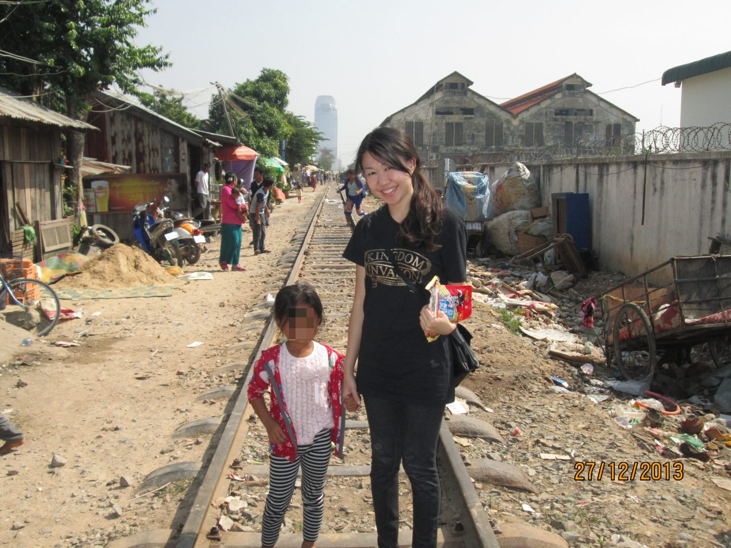 Arielle's mission trip to the slums in Cambodia in 2013. 