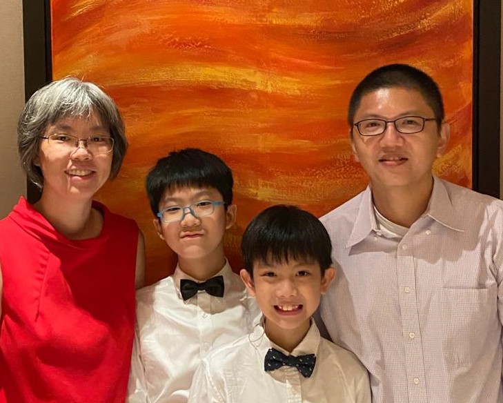 The Tey family - Wen Dee, Joshua, Joel and Caleb started 2021 not only as a family, but also as a church family when they spent the first day of the year at a cell group planning retreat. Photo courtesy of the Tey family.