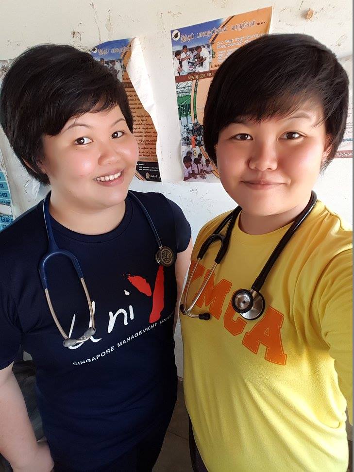 Eliza (left) on a volunteer trip with Grace (right) and the YMCA. Today, Eliza is a nurse with Medecins sans Frontieres and Grace has just completed her degree in international aid. They hope to work together on humanitarian efforts in the near future. 