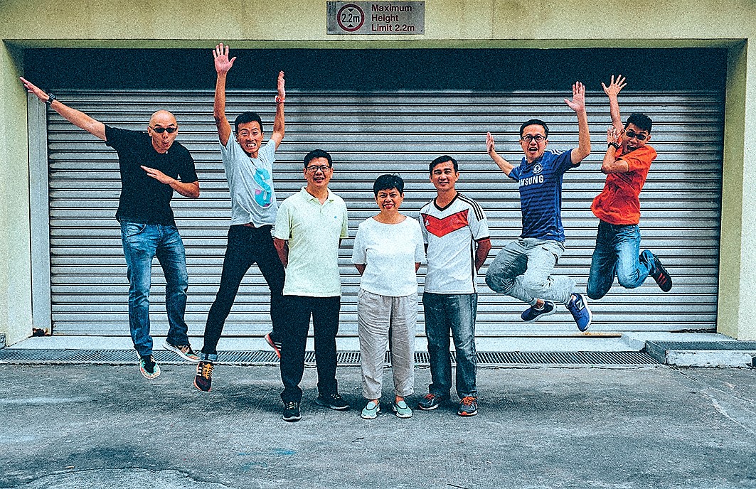 Lim (third from left) with the YFC team.