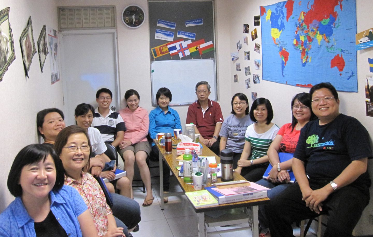 Participants from Asia participated in OM East Asia's first OM Member Care Foundation Course held in Taiwan in 2012. Yvonne (second from left) is one of the key trainers. 