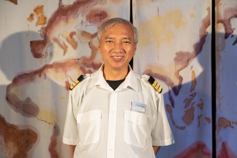 Singaporean Ngoh Tee Peng, 68, is First Engineer on board MV Logos Hope and is serving with as much zeal as he did when he was on MV Doulos 33 years ago. Photo by Lucas Brito.