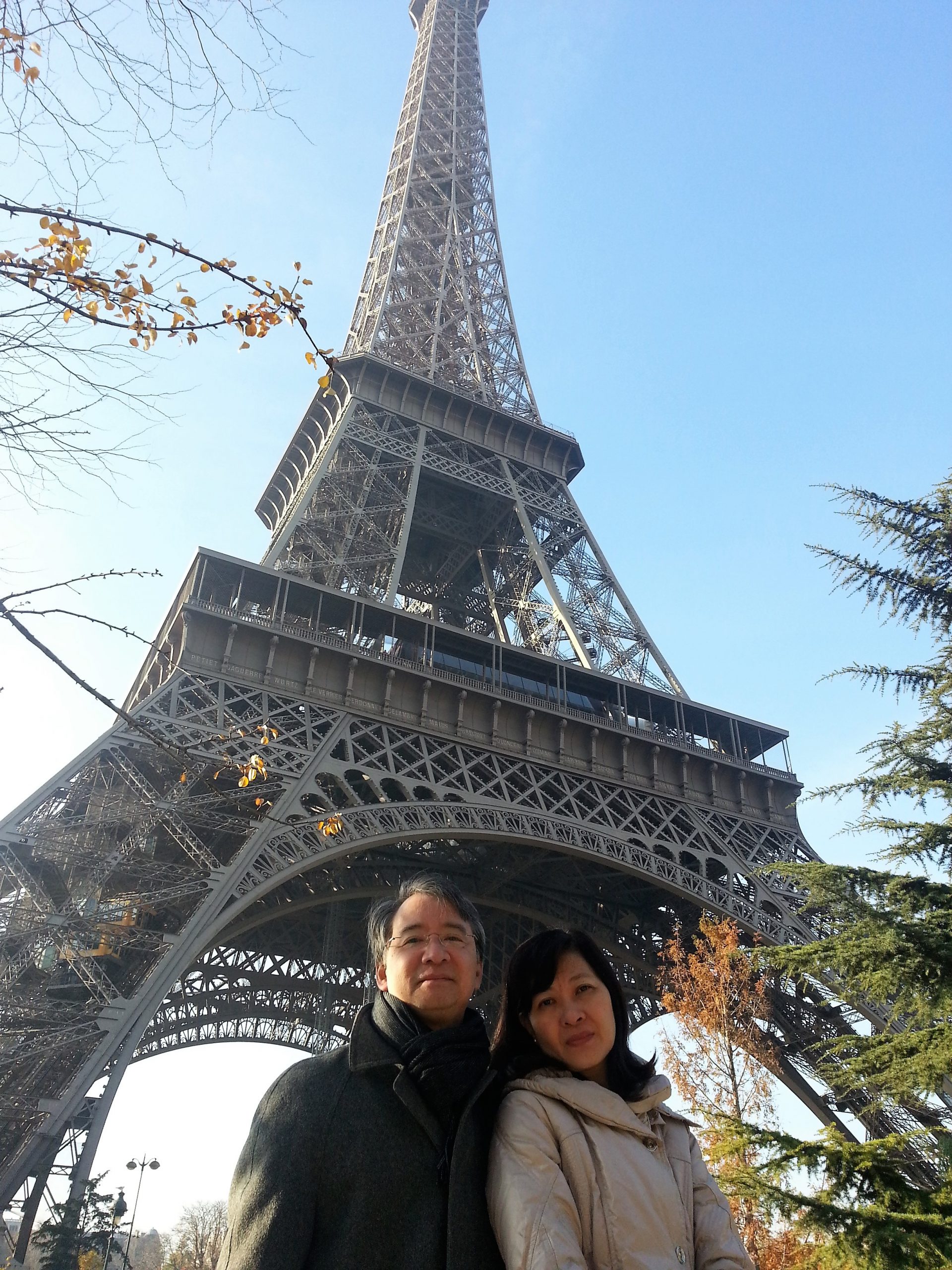 Sih with Angie in Paris in 2013. That year, they brought the whole family to various parts of France on a pilgrimage that strengthened their faith and bonded the family.