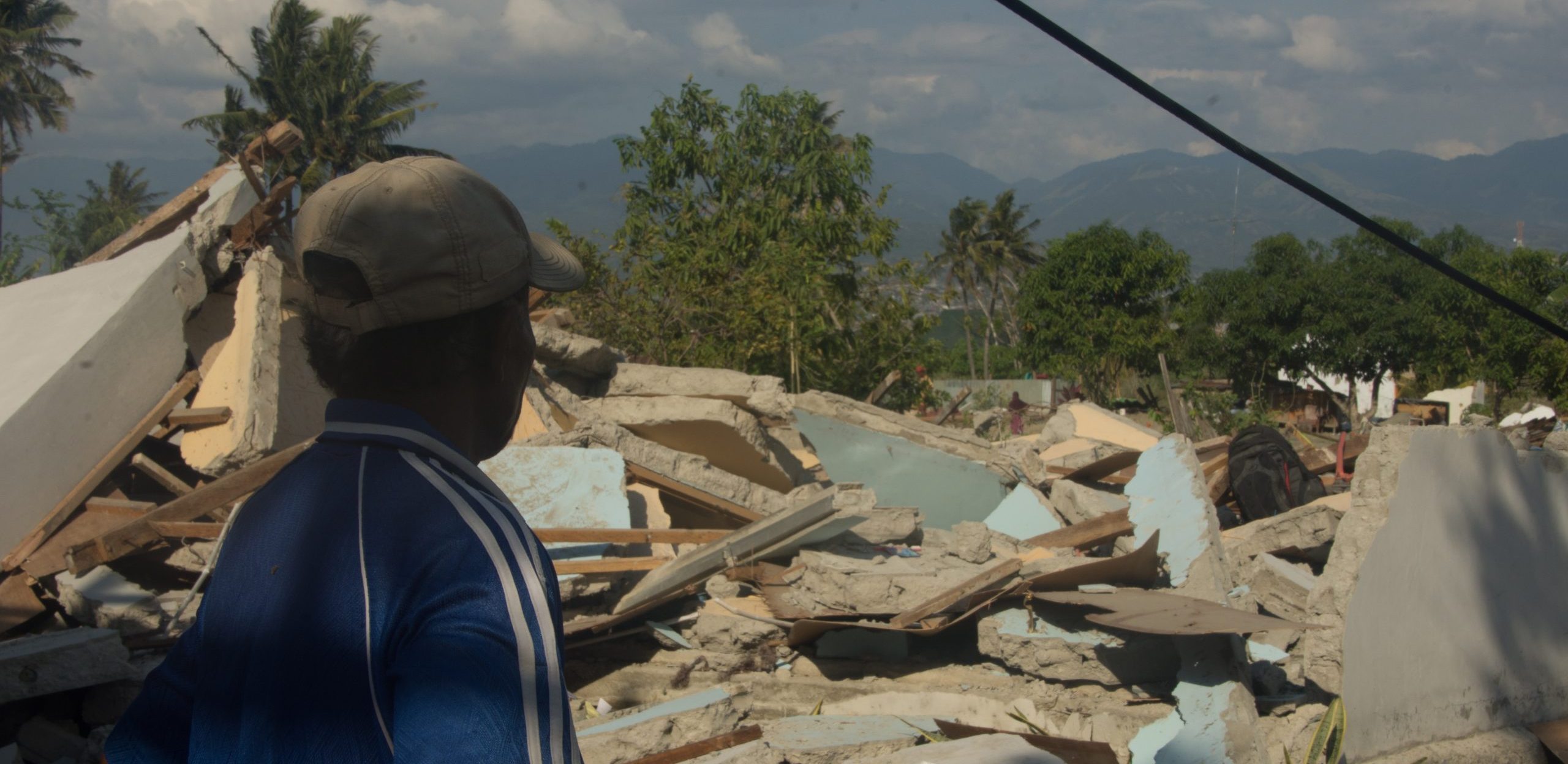 The destructive effects of a natural disaster in Asia. Photo by Ellyn Schellenberg.