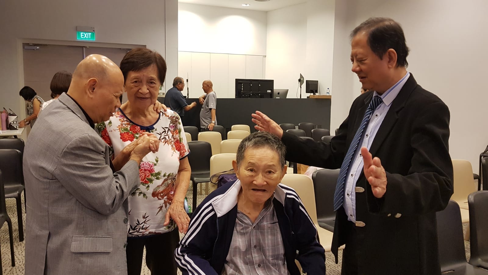 26 Jan 2019 - Day before Dads 80th birthday - He accepted Christ followed by Mum doing the same Luisa Teng